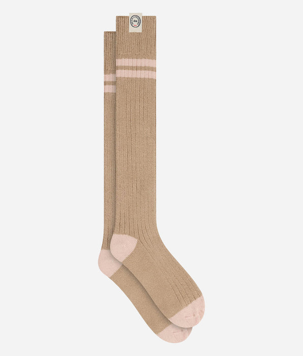 DIM Deep taupe cotton knee-high socks DIM x Ines de la Fressange