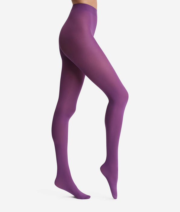 DIM Purple opaque tights 50D Dim x Ines de la Fressange