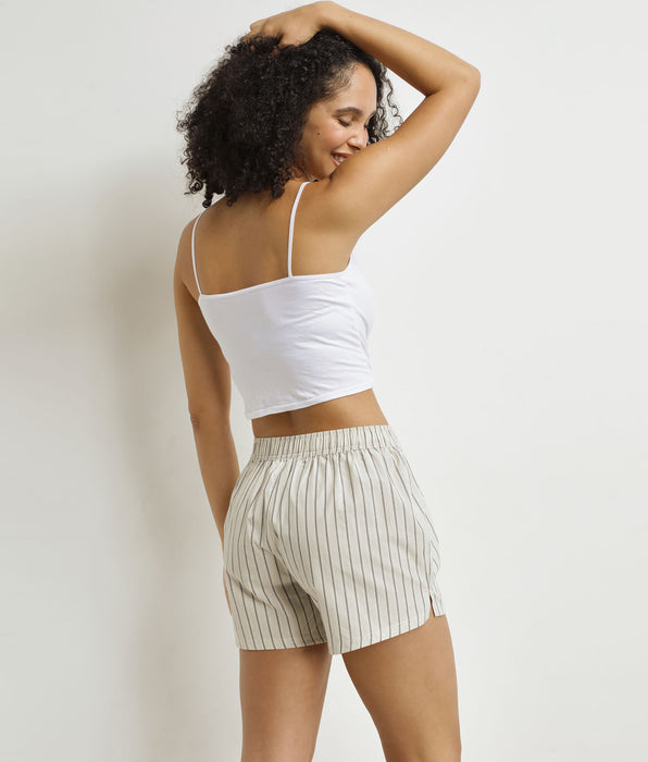DIM Grijs gestreepte damesboxershort Dim x Inès de La Fressange
