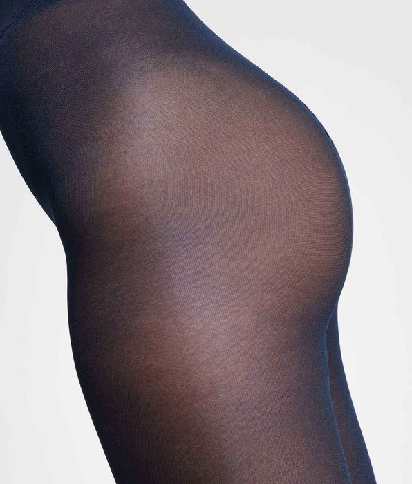 DIM Fantasie-Strumpfhose mit Metallic-Effekt in Marineblau 46D Style