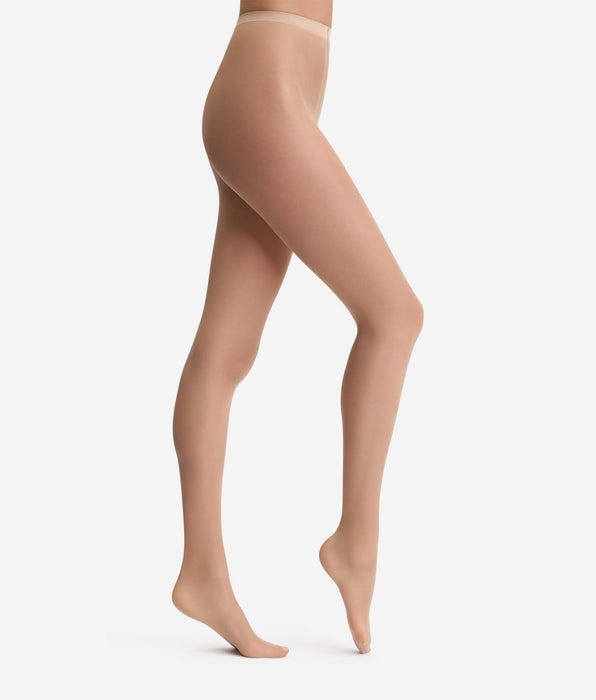 DIM Diam's Silhouette Fuselée halbtransparente hautfarbene Strumpfhose
