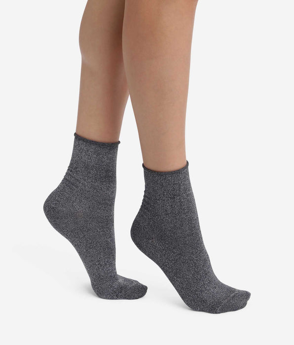 DIM Chaussettes femme en lurex Noir Dim Mode