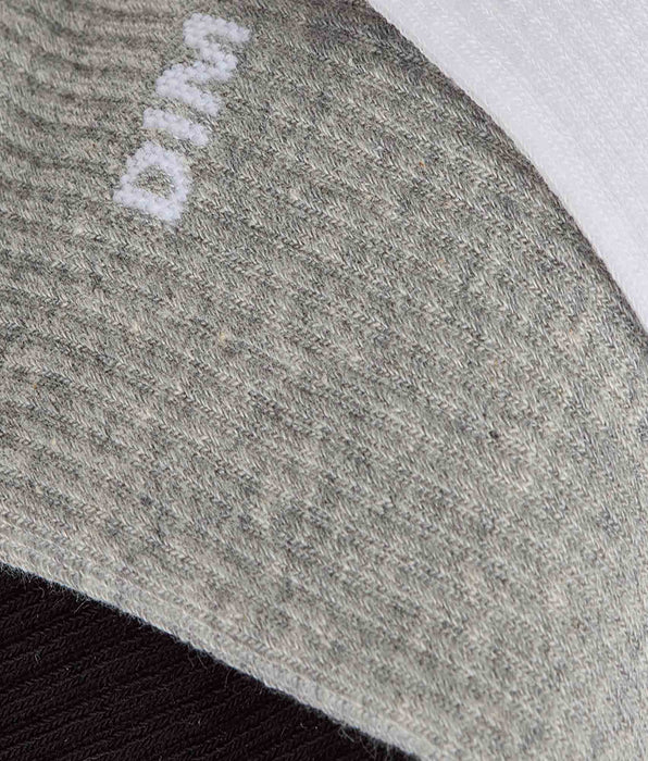 DIM Pack of 3 men’s Original sports socks in cotton, black, white, grey