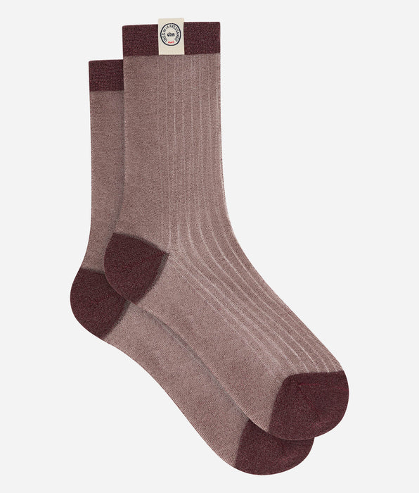 DIM Women’s precious brown socks Dim x Ines de la Fressange