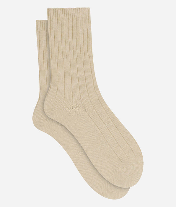 DIM Beige-elfenbeinfarbene Damensocken