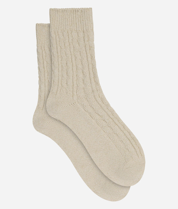 DIM Women's beige taupe socks La Mode