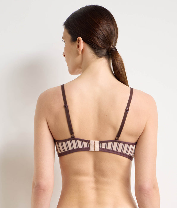DIM Bustier ohne Bügel in Rosa-Braun von Dim x Ines de la Fressange