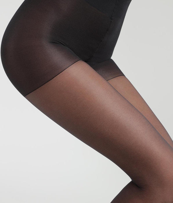 DIM Schwarze transparente Strumpfhose mit Shaping-Effekt  22D - Diam’s Voile Galbé