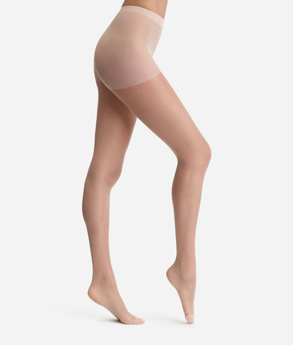 DIM Caprifarbene transparente Strumpfhose mit glänzendem Finish 15D - Sublim Voile Brillant