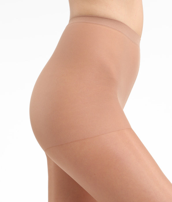 DIM Sublim Voile Brillant 15 sheer shine tights in gazelle