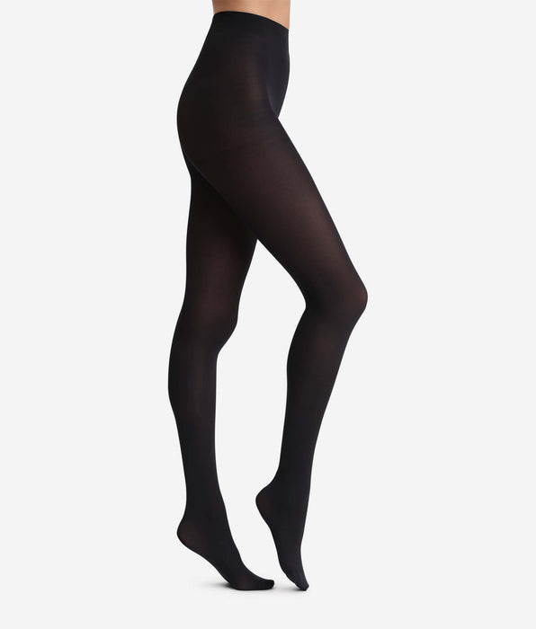 DIM Fluweelzachte, ondoorzichtige zwarte panty's Stijl 50D