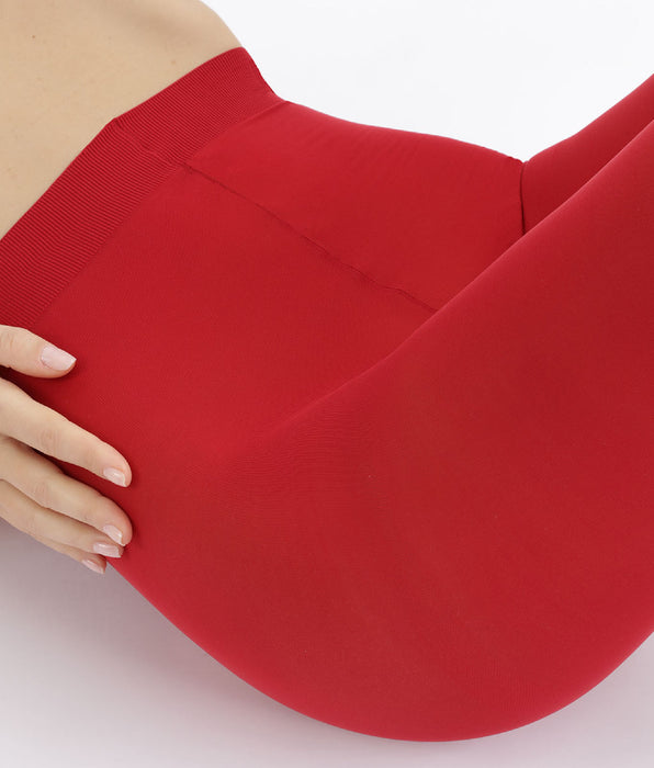 DIM Style 50 velvety intense red opaque tights