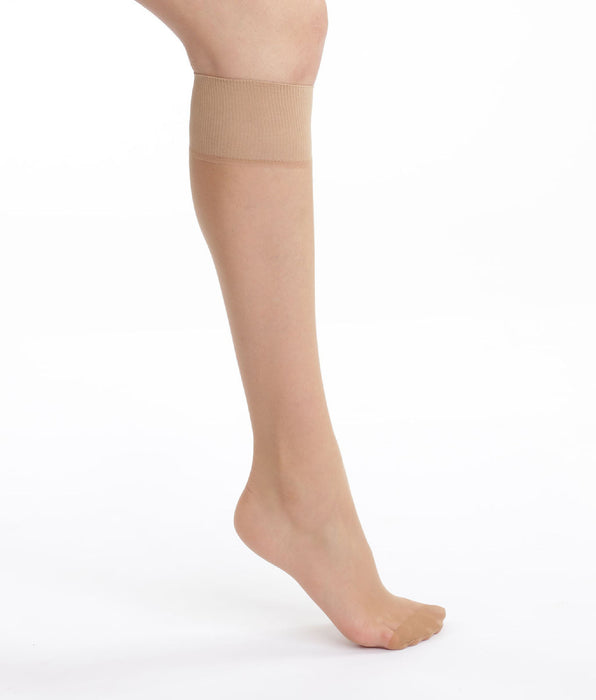 DIM Pack of 2 pairs of Mes Essentiels 15 sheer knee highs in amber