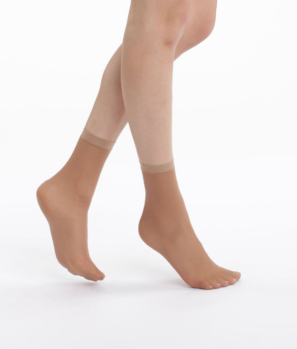 DIM Pack of 4 EcoDIM semi-opaque suede socks 30D