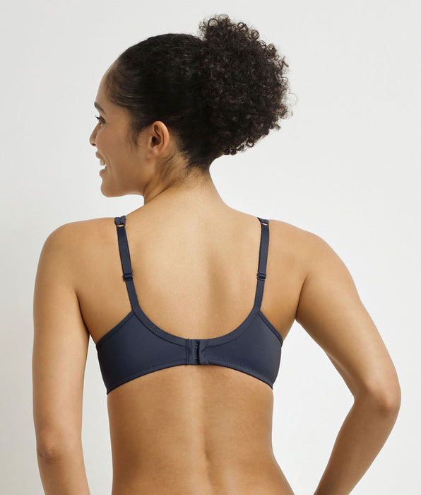 DIM Generous full-cup bh van microvezel en tule Formeel blauwgrijs