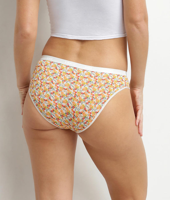 DIM Pack of 5 women's stretch cotton briefs with Liberty print Les Pockets