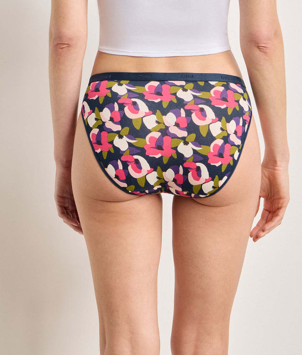 DIM 5er-Pack schicke Höschen mit Blumenmuster von Les Pockets Coton