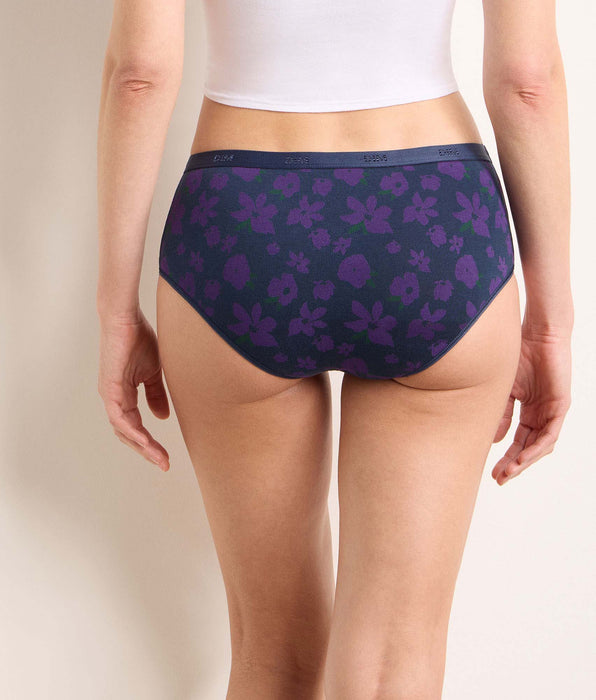 DIM Pack of 5 floral burst shorties Les Pockets Coton