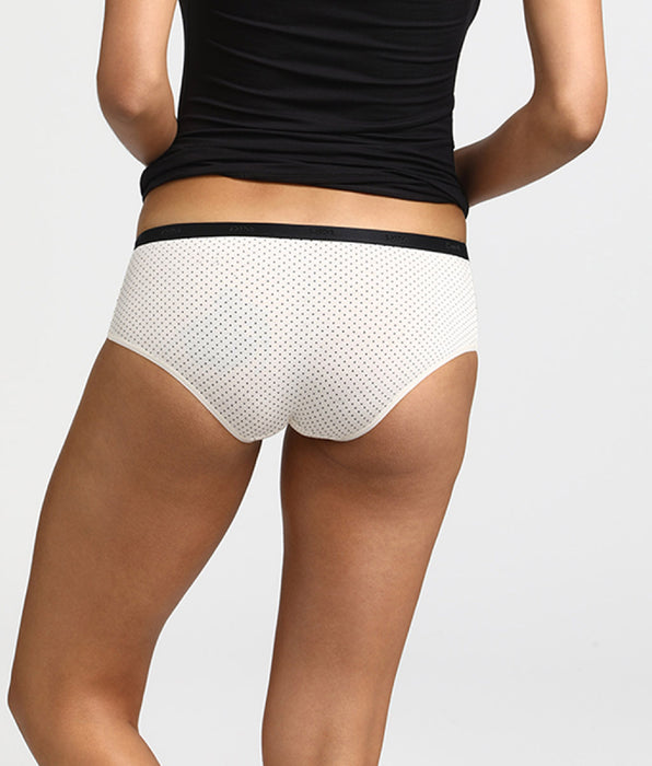 DIM Pack of 3 pairs of Les Pockets cotton boyshorts with black bow