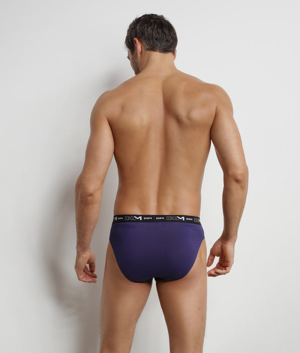 DIM Pack of 3 Glace men's briefs Dim Coton Stretch