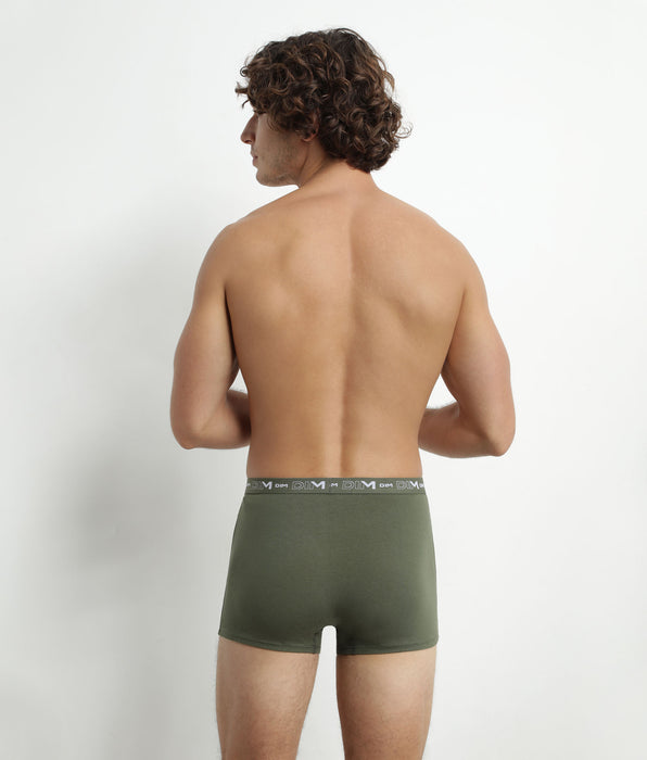 DIM Orange Green Dim Cotton Stretch Boxer Pack of 3 for Men