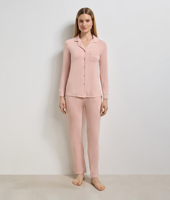 DIM Gerade geschnittene Hose aus elastischer Viskose in Soft Blush