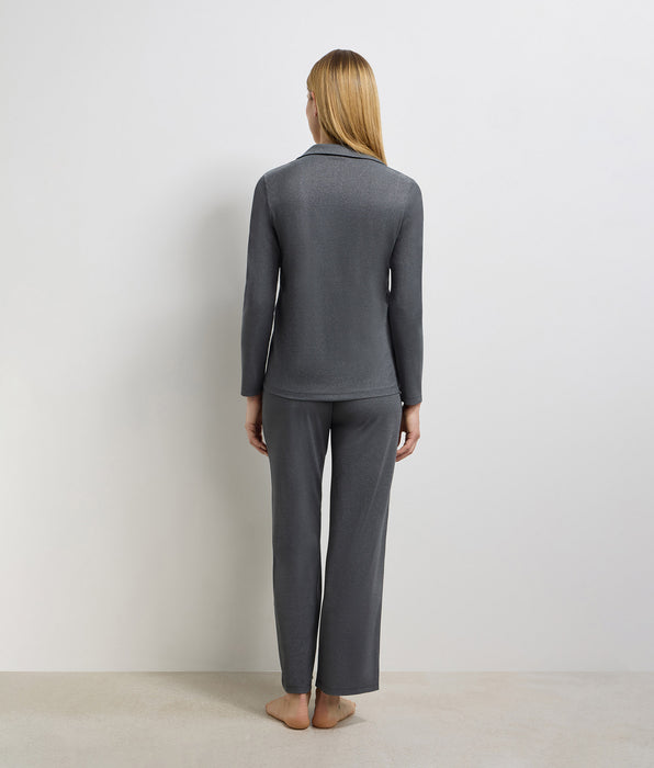 DIM Pantalon femme gris granit Precious Christmas