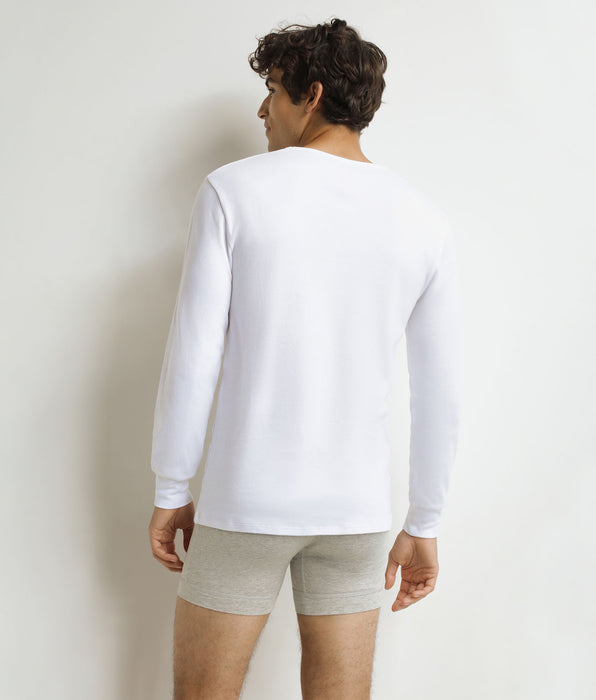 DIM Men's white cotton T-shirt Dim Thermal