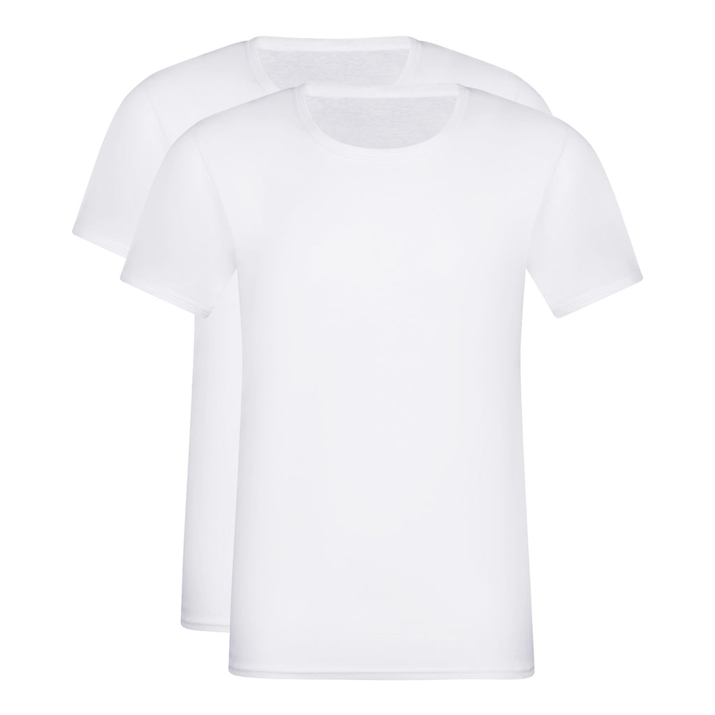 Lot de t-shirts homme en coton Blanc à col rond EcoDim DIM