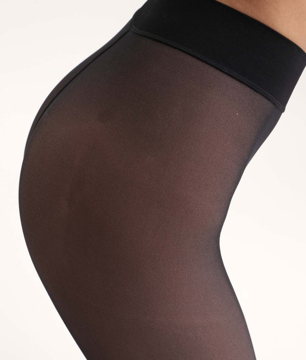 DIM Sheer effect hot tights Black Thermo