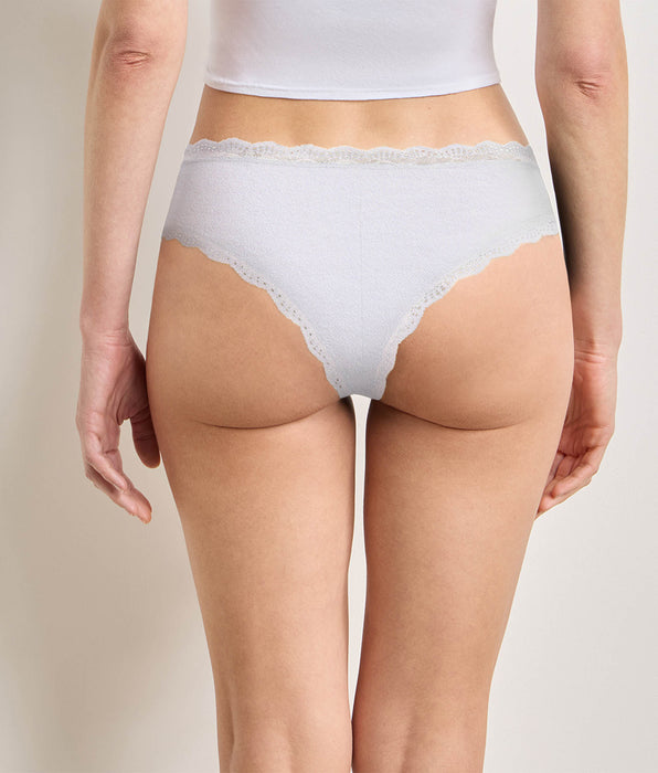 DIM Pack of 2 ash grey Daily Coton Dentelle briefs
