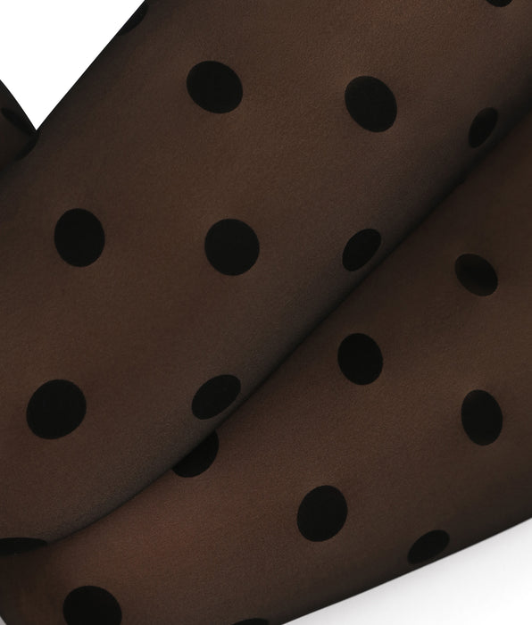 DIM Black sheer tights with Thermo Dots