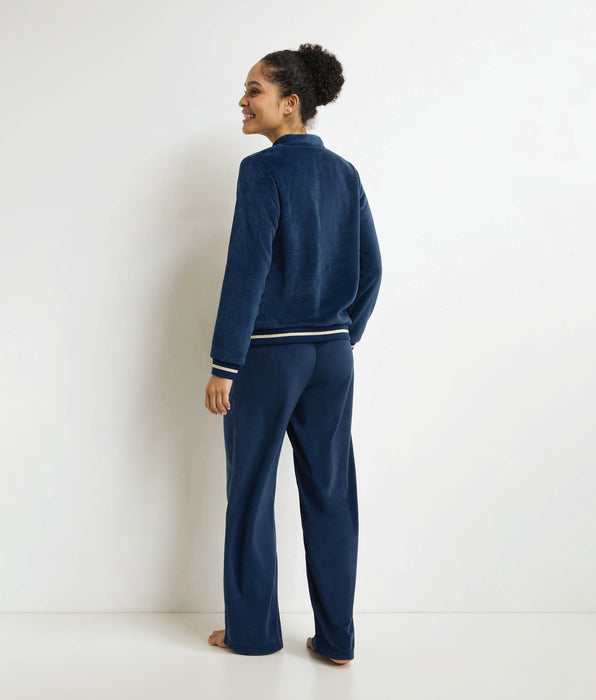 DIM Ensemble pyjama pantalon femme Bleu Minuit Dim