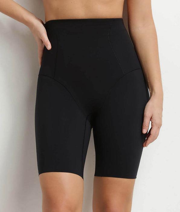 DIM Women's long shaping shorts in microfibre Black Dim Silhouette Contour