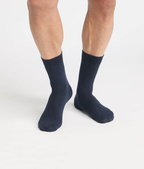 DIM Calcetines hombre navy blue de algodón Fancy