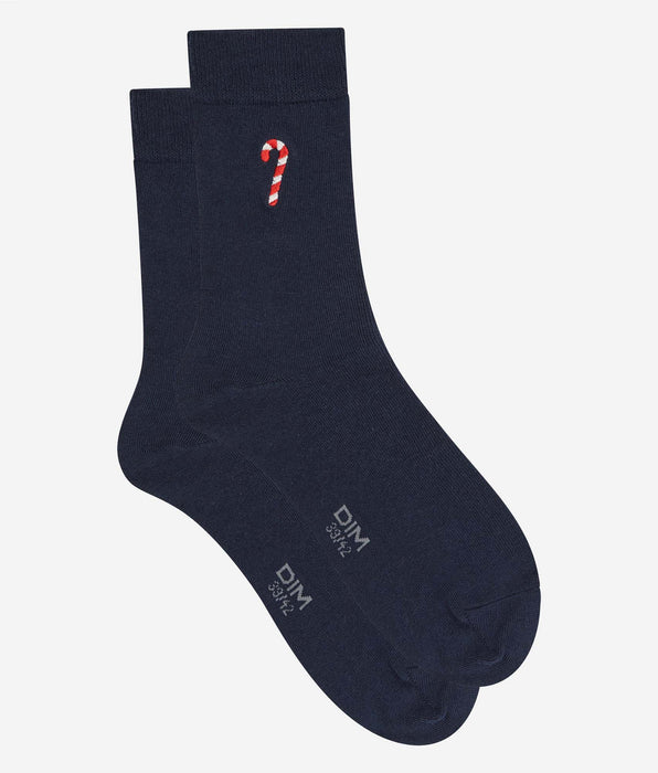 DIM Herren-Socken Navy Blue Candy Fancy-Baumwolle