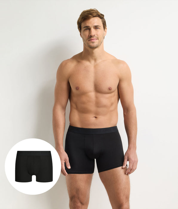 DIM Schwarze Herren-Boxershorts Ultra Stretch