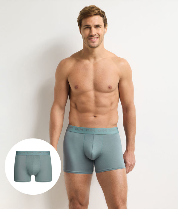 DIM Graublaue Herren-Boxershorts Ultra Stretch