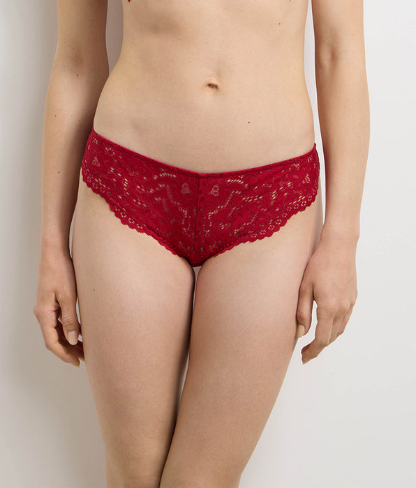 DIM Roter Slip mit hoher Taille „Burning Eclat“