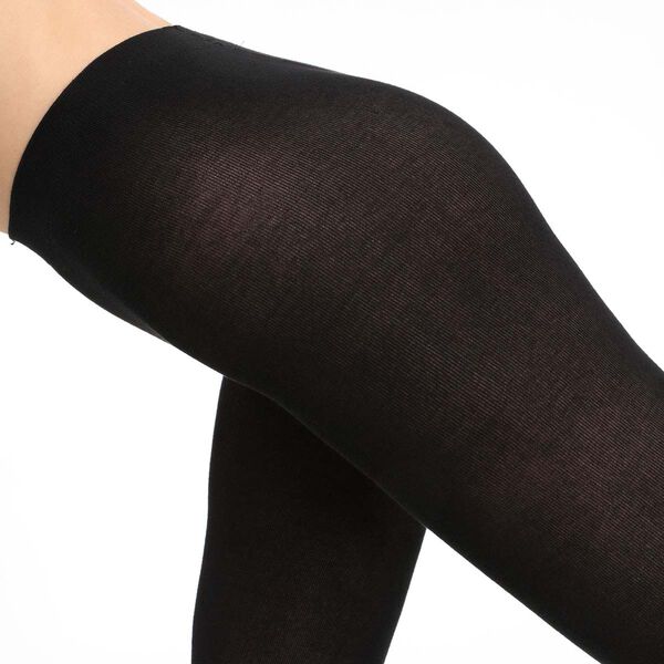 Black DIM Signature Couture 20 tights with back seam