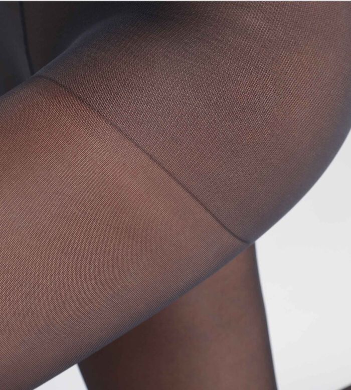 Black semi-opaque women's tights made from recycled yarns Dim Good, , DIM