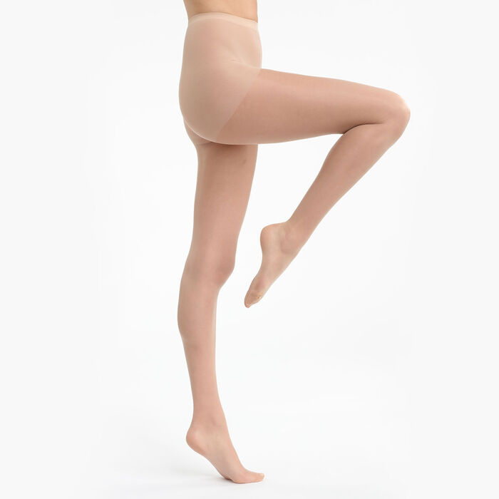 Capri Sublim Voile Brillant Pack of 2 women's satin skin effect tights, , DIM