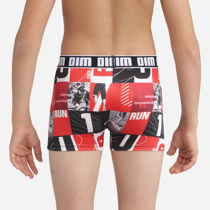 Dim Microfibre Boy's boxers with Running Ruby Print, , DIM