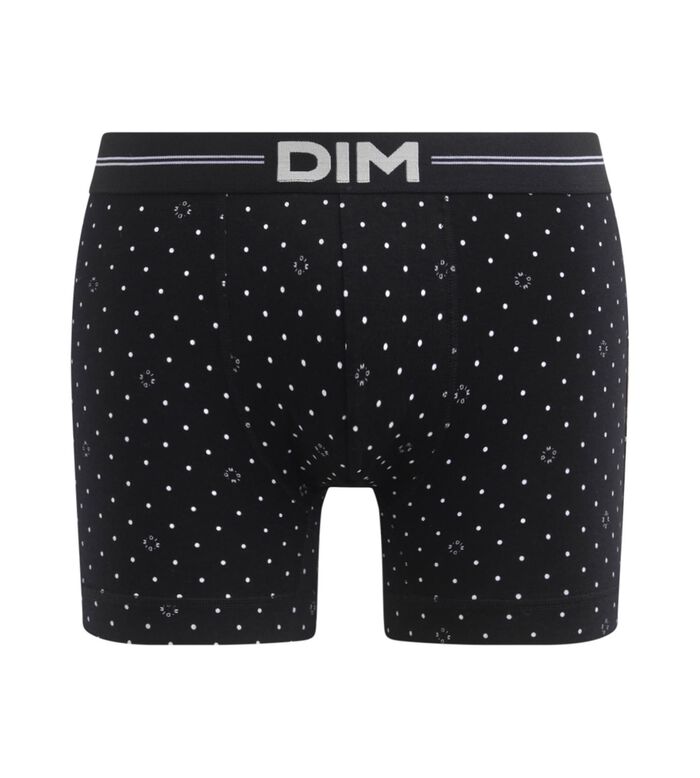 Men's microfibre boxers in Black with logomania pattern Dim Icons Essentiel, , DIM