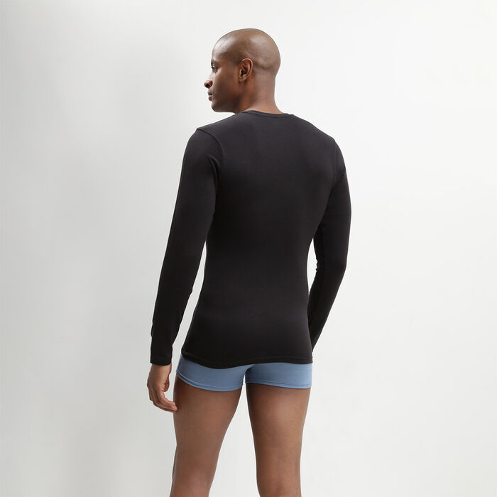 Men's long-sleeved thermo-regulating T-shirt Black Dim Thermal, , DIM