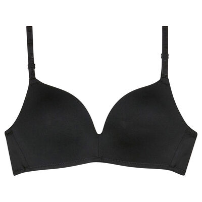 Black triangle bra with cups for girls Dim Invisible, , DIM