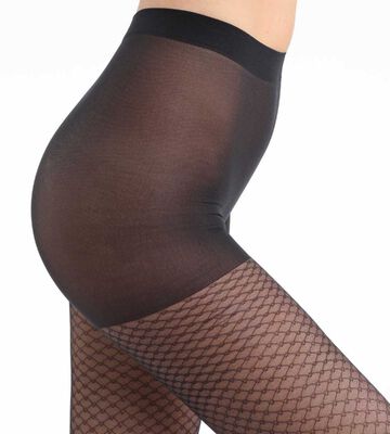 Madame So Chic 23 jewel patterned sheer tights in black, , DIM