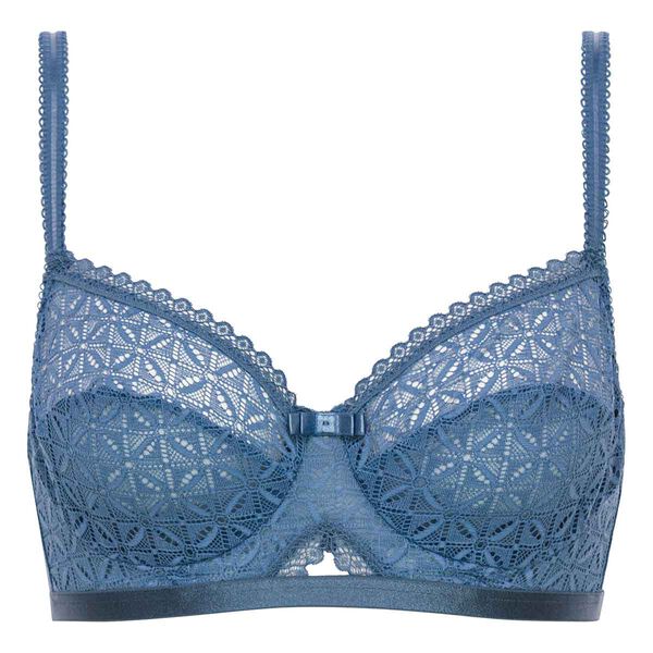 Balconette bra in blue lace - Dim Daily Glam Trendy Sexy