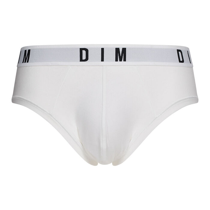 Slip homme blanc en coton et modal Dim Originals, , DIM