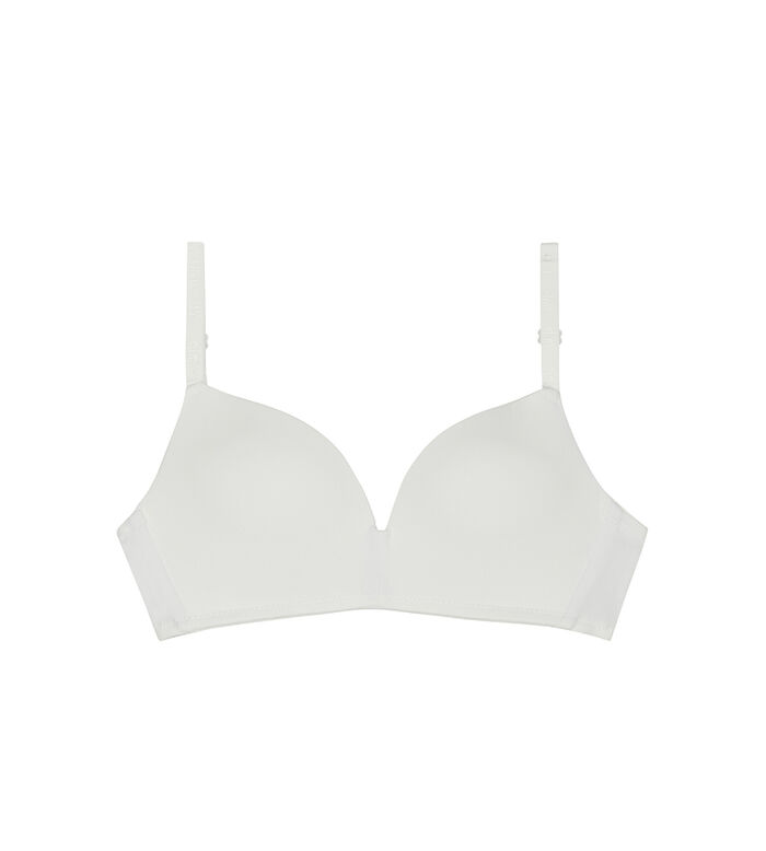 White triangle bra with cups for girls Dim Invisible, , DIM